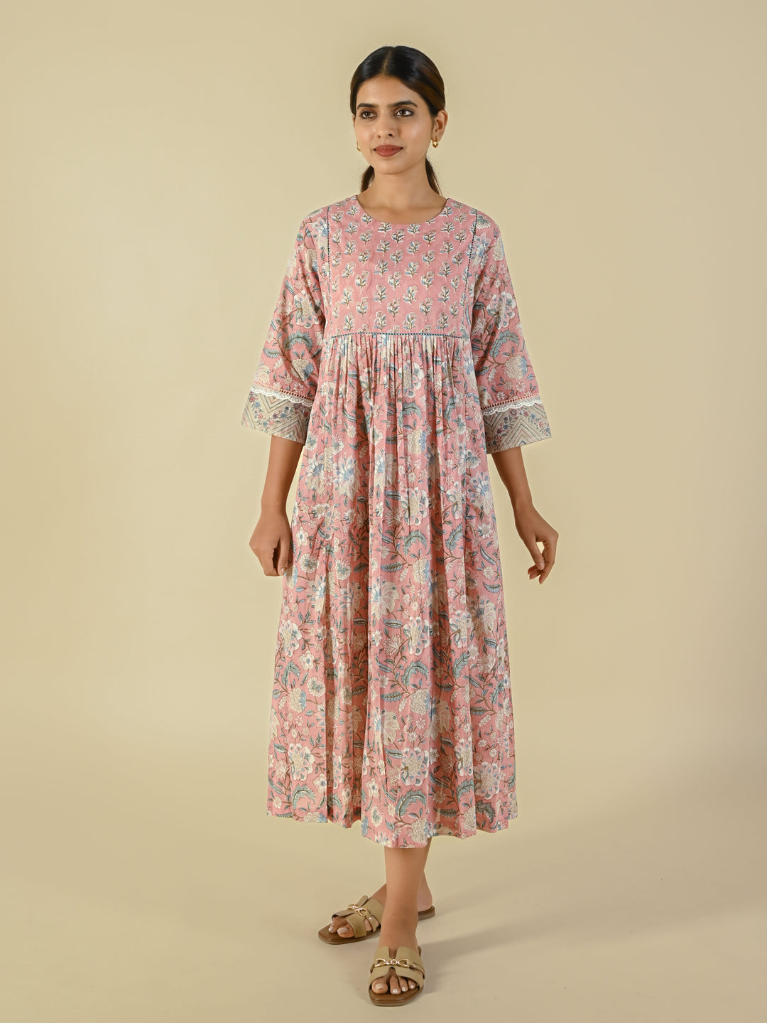 Hand block printed cotton tunic