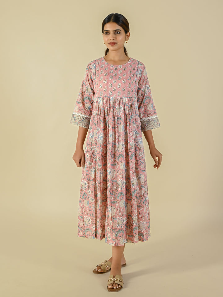 Hand block printed cotton tunic