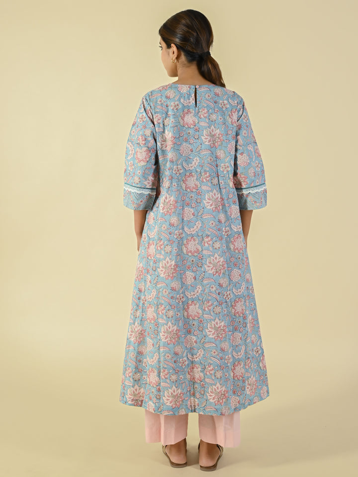 Hand block printed cotton tunic