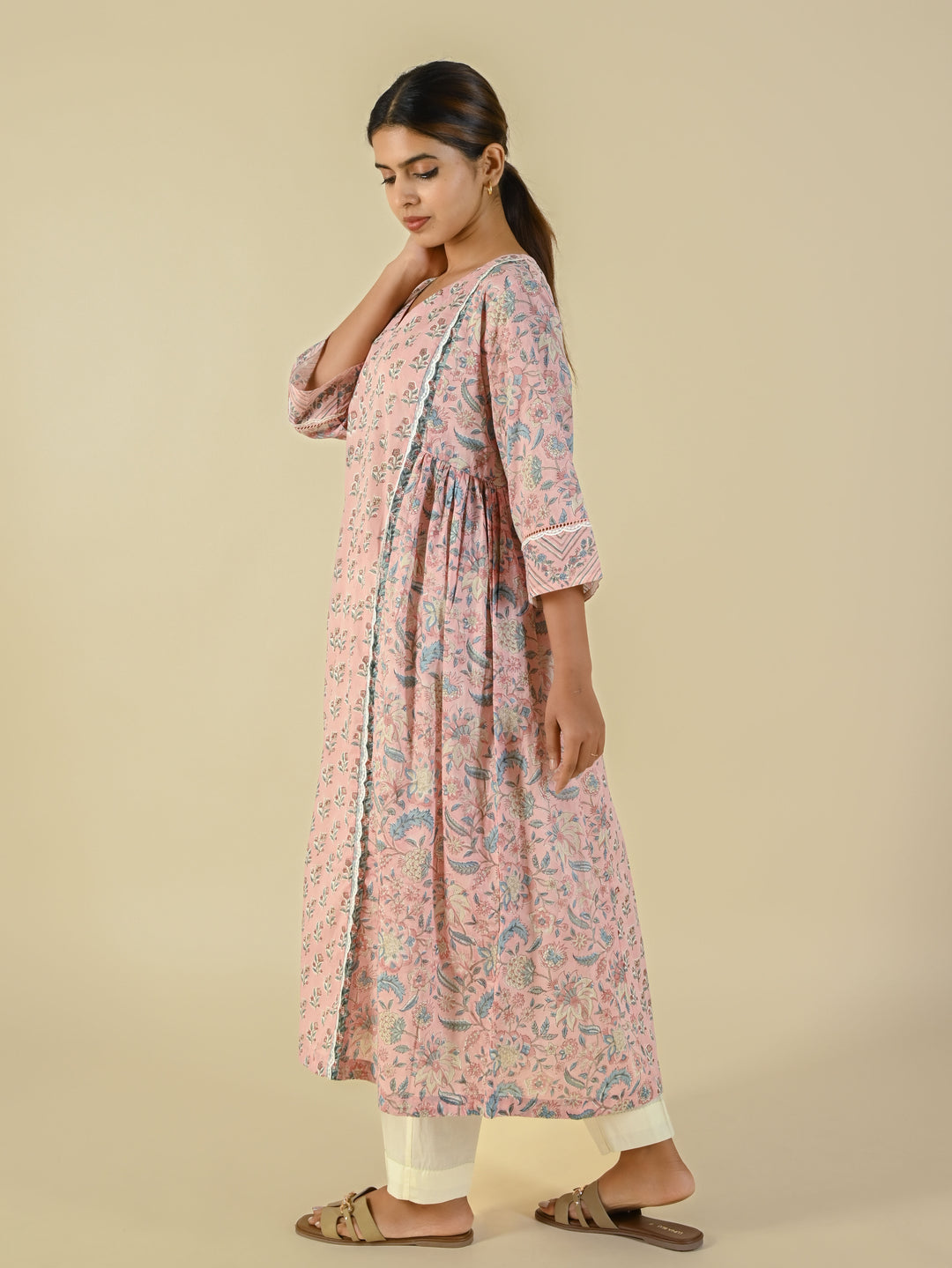 Hand block printed cotton tunic