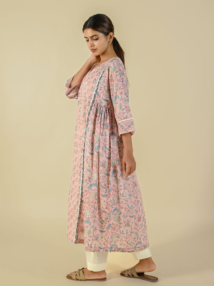 Hand block printed cotton tunic