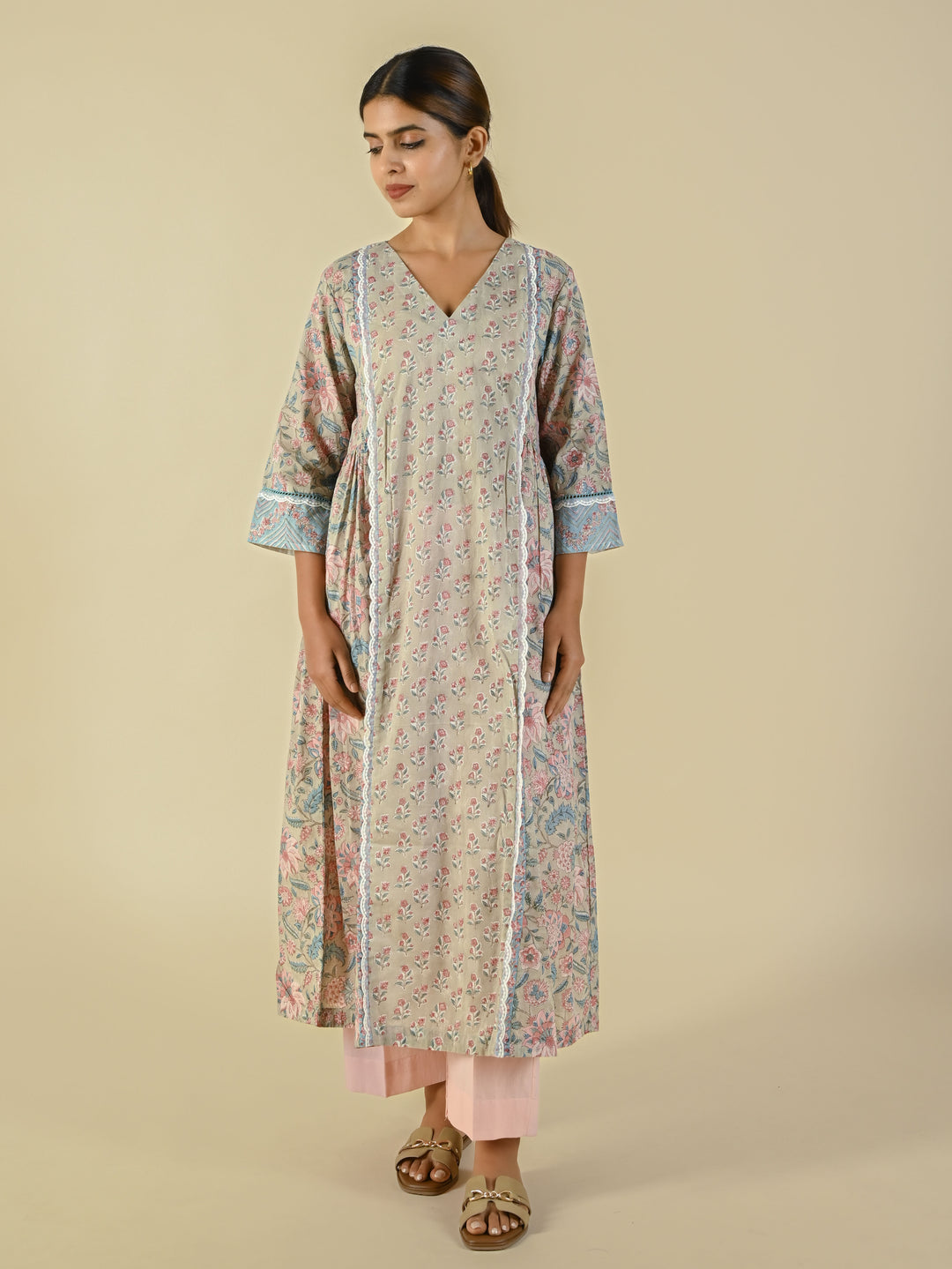 Hand block printed cotton tunic