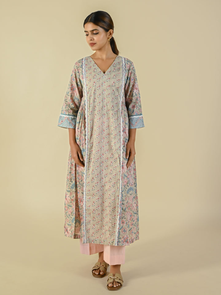 Hand block printed cotton tunic