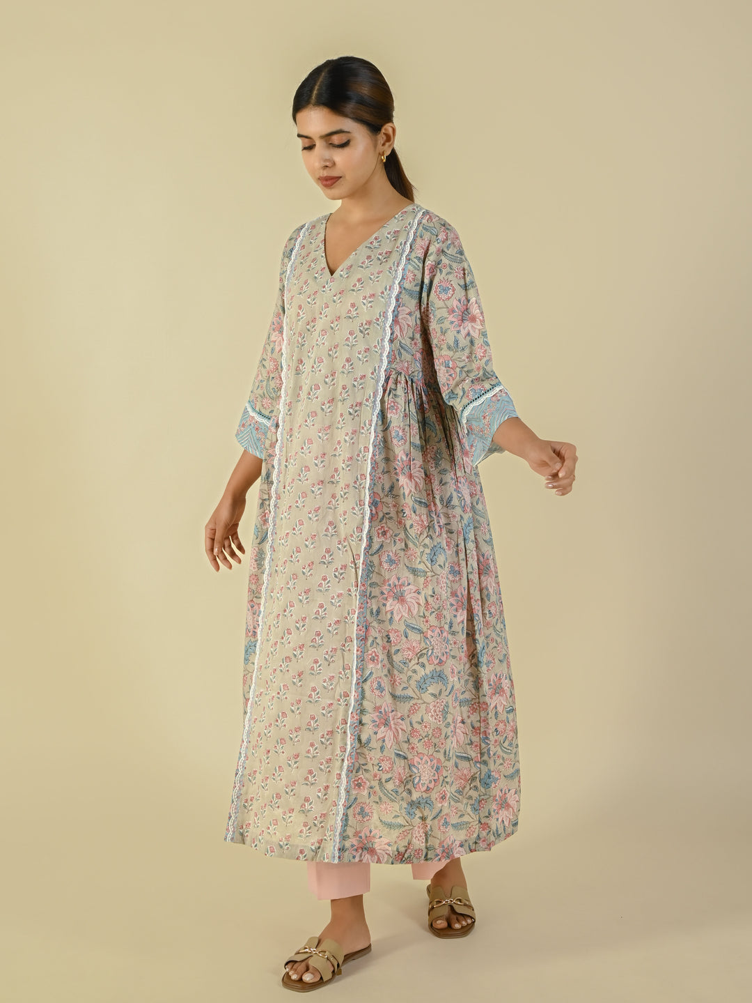 Hand block printed cotton tunic
