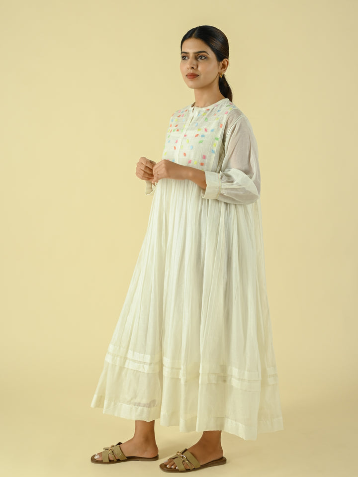 Ivory moss dress