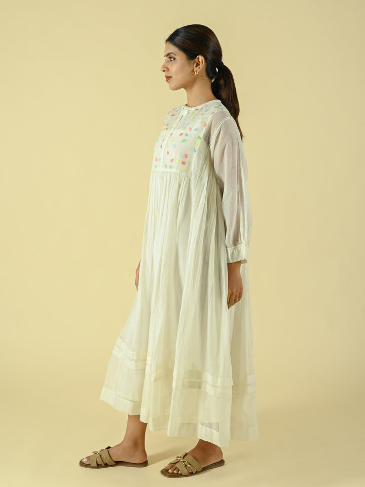 Ivory moss dress
