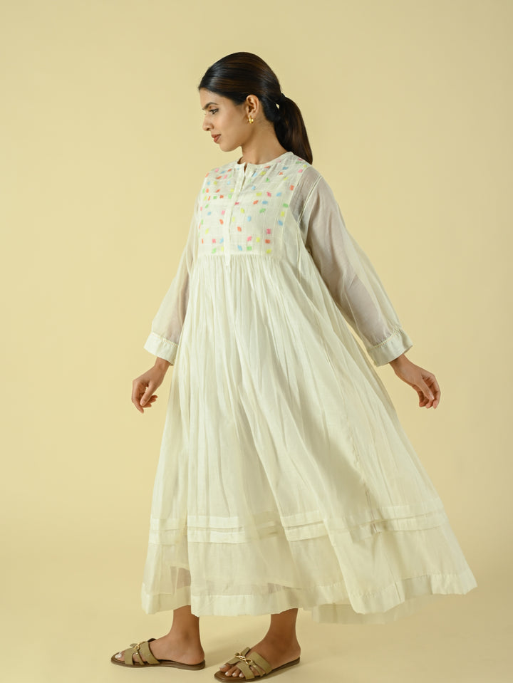 Ivory moss dress