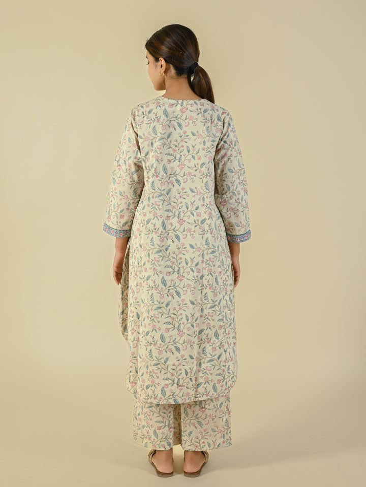 Hand block printed cotton co-ord set