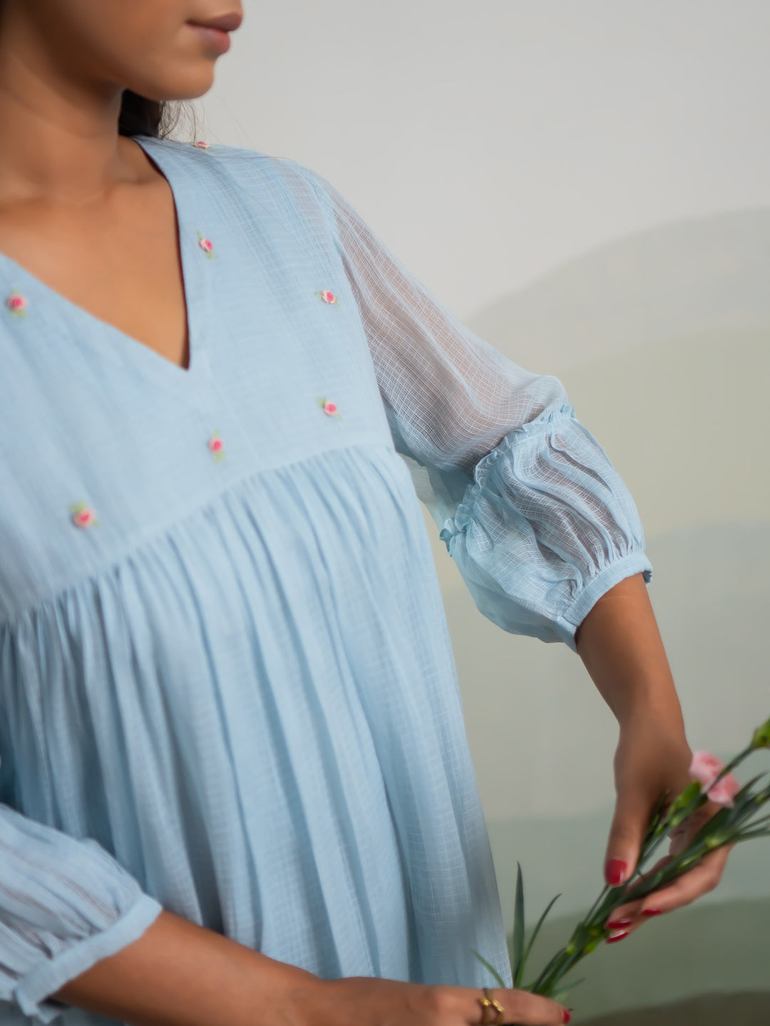 Blue Bell Dress Silpaa.in Blue Bell Dress Silpaa.in