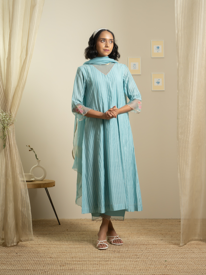 Shrub Rose Kurta Set