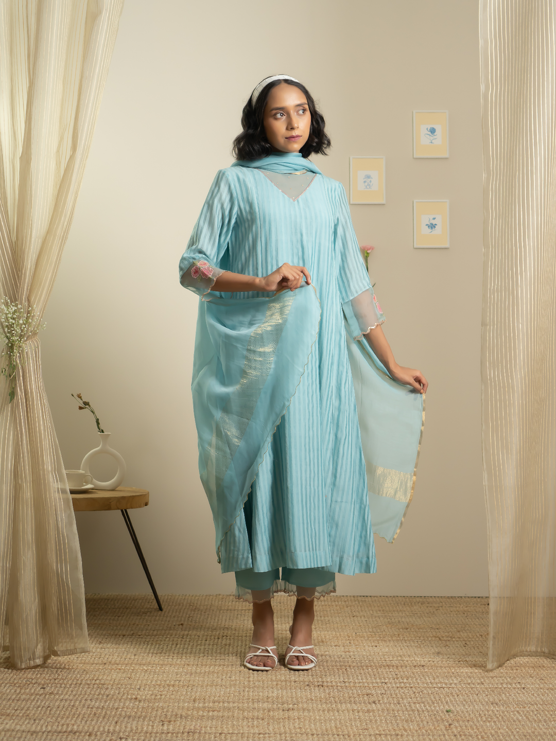 Shrub Rose Kurta Set
