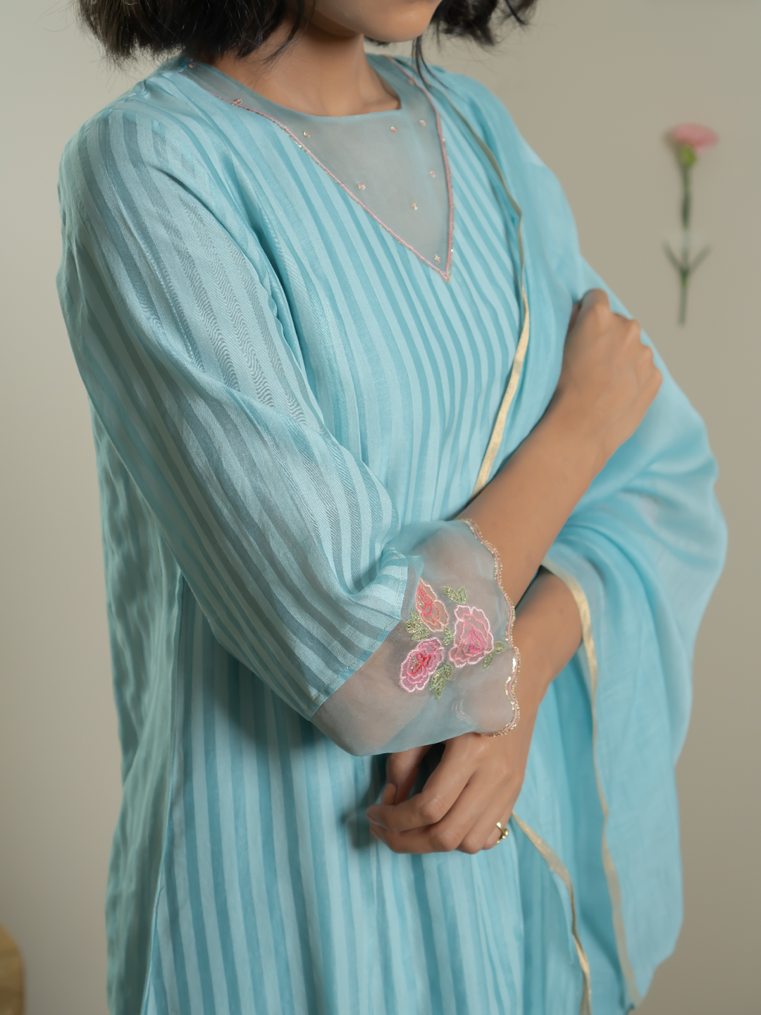 Shrub Rose Kurta Set